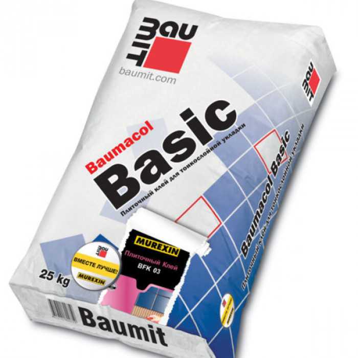 Плиточный клей Baumit Baumacol Basic 25 кг