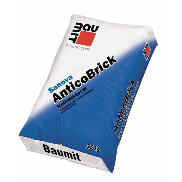 Известковый кладочный раствор М25 Baumit Sanova AnticoBrick 25 кг