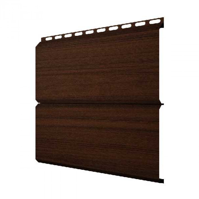 Металлический сайдинг Grand Line ЭкоБрус 0.45 мм Print Elite Choco Wood