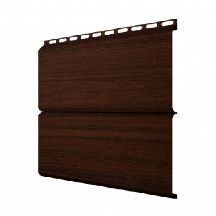 Металлический сайдинг Grand Line ЭкоБрус 0.45 мм Print Elite с пленкой Cherry Wood