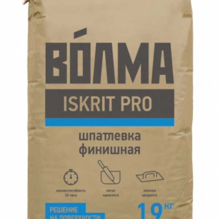 Шпаклевка полимерная ВОЛМА-ISKRIT Pro 19 кг