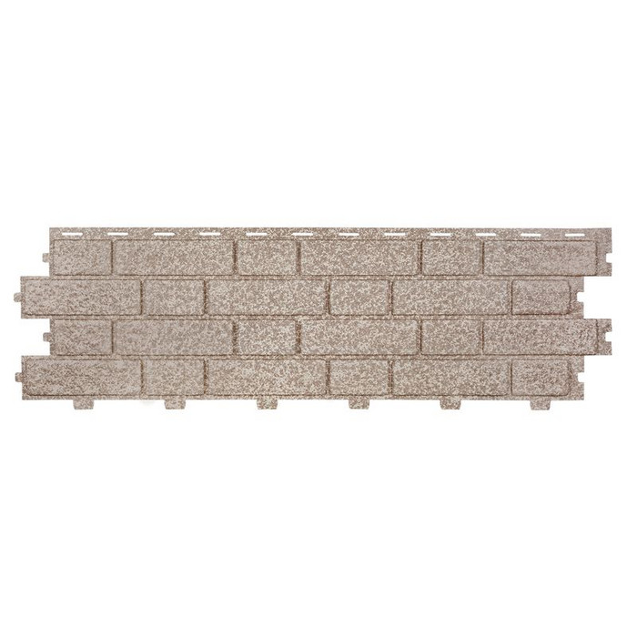 Сайдинг Tecos Brickwork Кирпич Сильвер 1.5х350х1140